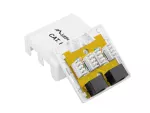 GNIAZDO NATYNKOWE KAT.6 2X RJ45 BIAŁE LANBERG