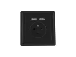 GNIAZDO PODTYNKOWE 230V POJEDYNCZE + 2X USB 2.1A FRENCH CZARNE LANBERG
