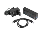 HUB USB 3.0 NATEC MANTIS 2 4-PORTY Z WŁĄCZNIKIEM+ZASILACZ