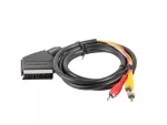 KABEL 3X RCA(M)->EURO(M) 1.8M LANBERG