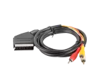 KABEL 3X RCA(M)->EURO(M) 1.8M LANBERG