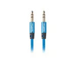 KABEL AUDIO MINIJACK 3.5MM M/M 3 PIN 3M NIEBIESKI PREMIUM LANBERG