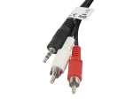 KABEL AUDIO MINIJACK 3.5MM(M) 3 PIN->2X RCA (CINCH)(M) 2M LANBERG