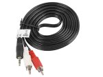 KABEL AUDIO MINIJACK 3.5MM(M) 3 PIN->2X RCA (CINCH)(M) 2M LANBERG