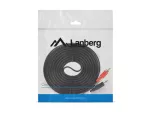 KABEL AUDIO MINIJACK 3.5MM(M) 3 PIN->2X RCA (CINCH)(M) 5M LANBERG