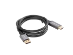 KABEL DISPLAYPORT(M) ->HDMI(M) 1M 4K CZARNO-SREBRNY LANBERG