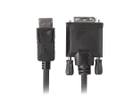 KABEL DISPLAYPORT(M) V1.2->DVI-D(M)(24+1) 1.8M CZARNY DUAL LINK LANBERG