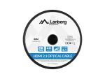 KABEL HDMI M/M V2.1 80M 8K CZARNY OPTYCZNY AOC LANBERG