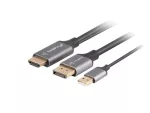 KABEL HDMI(M)->DISPLAYPORT(M) 1.8M 4K CZARNY LANBERG