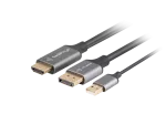 KABEL HDMI(M)->DISPLAYPORT(M) 1M 4K CZARNY LANBERG