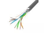 KABEL LAN FTP KAT.5E 305M DRUT CU SZARY CPR + FLUKE PASSED LANBERG