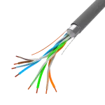 KABEL LAN FTP KAT.5E 305M DRUT CU SZARY CPR + FLUKE PASSED LANBERG