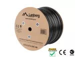 KABEL LAN FTP KAT.6 305M DRUT OUTDOOR CU CZARNY FLUKE PASSED LANBERG
