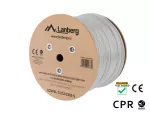 KABEL LAN UFTP KAT.6A 305M DRUT CU LSZH SZARY CPR + FLUKE PASSED LANBERG