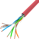 KABEL LAN UTP 100MB/S 305M DRUT CCA CZERWONY LANBERG