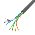 KABEL LAN UTP KAT.5E 100M DRUT CU SZARY CPR + FLUKE PASSED LANBERG