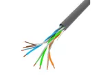 KABEL LAN UTP KAT.5E 100M DRUT CU SZARY FLUKE PASSED LANBERG