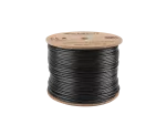 KABEL LAN UTP KAT.5E 305M DRUT OUTDOOR ŻELOWANY CU CZARNY FLUKE PASSED LANBERG