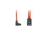 KABEL SATA DATA II (3GB/S) F/F 100CM Z ZATRZASKAMI METALOWYMI KĄTOWY CZERWONY LANBERG