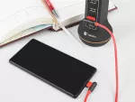 KABEL USB MICRO(M) KĄTOWY LEWO->USB-A(M) 2.0 1M KĄTOWY PRAWO CZERWONY NATEC PRATI