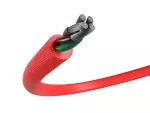 KABEL USB MICRO(M) KĄTOWY LEWO->USB-A(M) 2.0 1M KĄTOWY PRAWO CZERWONY NATEC PRATI