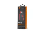 KABEL USB MICRO(M) KĄTOWY LEWO->USB-A(M) 2.0 1M KĄTOWY PRAWO CZERWONY NATEC PRATI