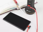 KABEL USB MICRO(M) KĄTOWY LEWO->USB-A(M) 2.0 1M KĄTOWY PRAWO CZERWONY NATEC PRATI