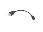 KABEL USB MICRO(M)->USB-A(F) 2.0 0.15M OTG CZARNY LANBERG-OEM