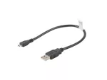 KABEL USB MICRO(M)->USB-A(M) 2.0 0.3M CZARNY LANBERG