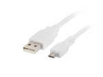 KABEL USB MICRO(M)->USB-A(M) 2.0 1.8M BIAŁY LANBERG