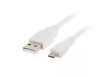 KABEL USB MICRO(M)->USB-A(M) 2.0 1M BIAŁY LANBERG