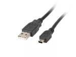 KABEL USB MINI(M)->USB-A(M) 2.0 1.8M CZARNY FERRYT (CANON) LANBERG