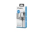 KABEL USB-A(M)->USB-B(M) 2.0 1.0M CZARNY FERRYT BOX LANBERG