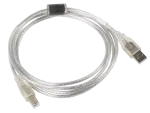 KABEL USB-A(M)->USB-B(M) 2.0 1.8M PRZEZROCZYSTY FERRYT LANBERG
