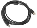 KABEL USB-A(M)->USB-B(M) 2.0 3M CZARNY FERRYT LANBERG