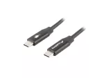 KABEL USB-C M/M 2.0 1.8M CZARNY PREMIUM QC 4.0 PD 60W LANBERG