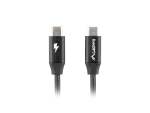 KABEL USB-C M/M 2.0 1.8M CZARNY PREMIUM QC 4.0 PD 60W LANBERG