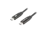 KABEL USB-C M/M 2.0 1.8M CZARNY PREMIUM QC 4.0 PD 60W LANBERG