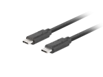 KABEL USB-C M/M 3.1 GEN 2 1.8M 10GB/S PD100W CZARNY LANBERG