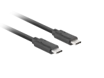KABEL USB-C M/M 3.1 GEN 2 1M 10GB/S PD100W CZARNY LANBERG