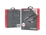 KABEL USB-C M/M 3.2 GEN 2 3M 10GB/S PD60W VR CZARNY GENESIS