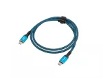 KABEL USB-C M/M USB4 0.5M 240W 8K 60HZ CZARNO-NIEBIESKI LANBERG