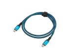 KABEL USB-C M/M USB4 0.5M 240W 8K 60HZ CZARNO-NIEBIESKI LANBERG