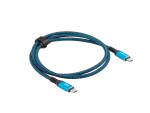 KABEL USB-C M/M USB4 0.5M 240W 8K 60HZ CZARNO-NIEBIESKI LANBERG