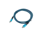 KABEL USB-C M/M USB4 1.2M 100W 8K 30HZ CZARNO-NIEBIESKI LANBERG