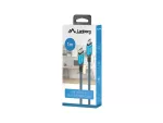KABEL USB-C M/M USB4 1M 240W 8K 60HZ CZARNO-NIEBIESKI LANBERG