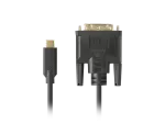 KABEL USB-C(M)->DVI-D(24+1)(M) 1.8M CZARNY LANBERG