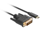 KABEL USB-C(M)->DVI-D(24+1)(M) 1.8M CZARNY LANBERG