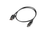 KABEL USB-C(M)->USB-A(M) 2.0 0.5M CZARNY BOX QC 3.0 LANBERG