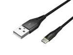 KABEL USB-C(M)->USB-A(M) 2.0 1M OPLOT CZARNY LED NATEC PRATI